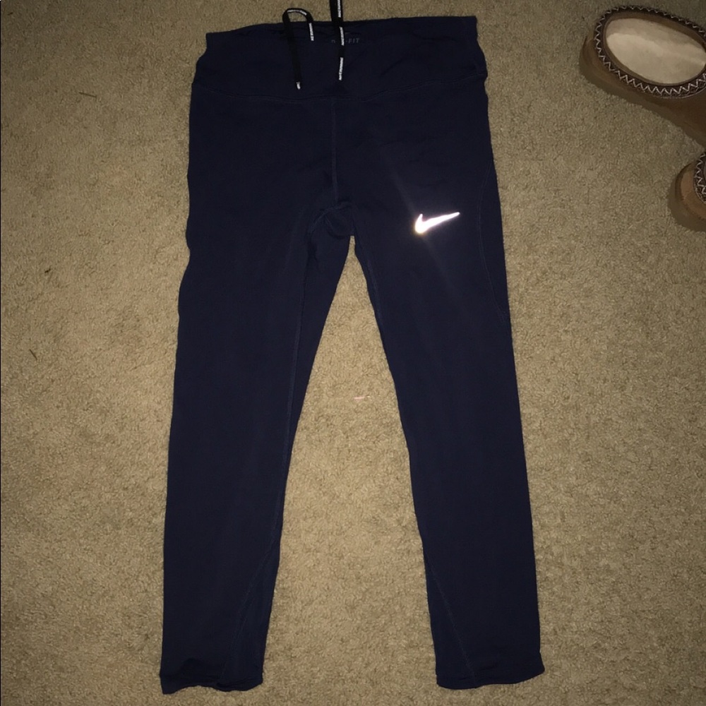 Navy Nike Pro Running Leggings